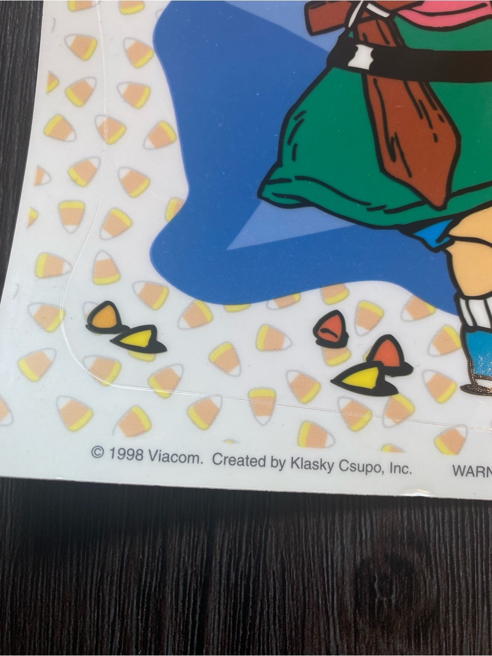 LOT 3 VTG 1998 Rugrats Nickelodeon Fall Halloween Large Window Clings Sheet Y2K - Picture 3 of 11